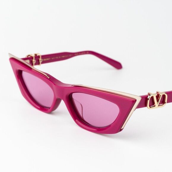 Valentino Women Sunglasses Pink Gold Cat Eye V - GOLDCUT - I VLS-113C-55 main image 6